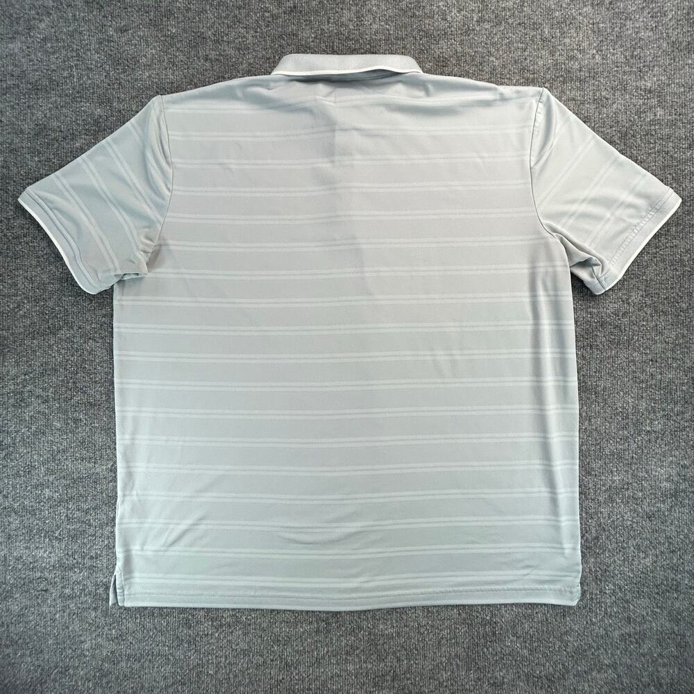 Callaway Opti-Dri Gray Striped Golf Polo Shirt Size XXL Performance Short Sleeve - Picture 2 of 8